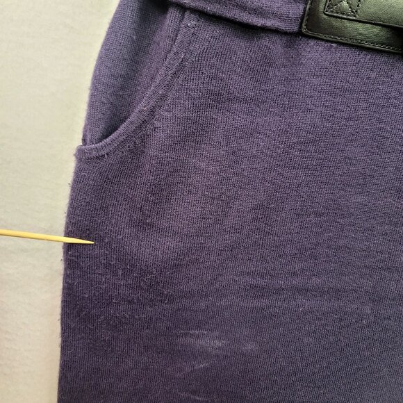 New York & Company Purple Knit Sweater Dress W/ Belt Small *Callout - Picture 11 of 11